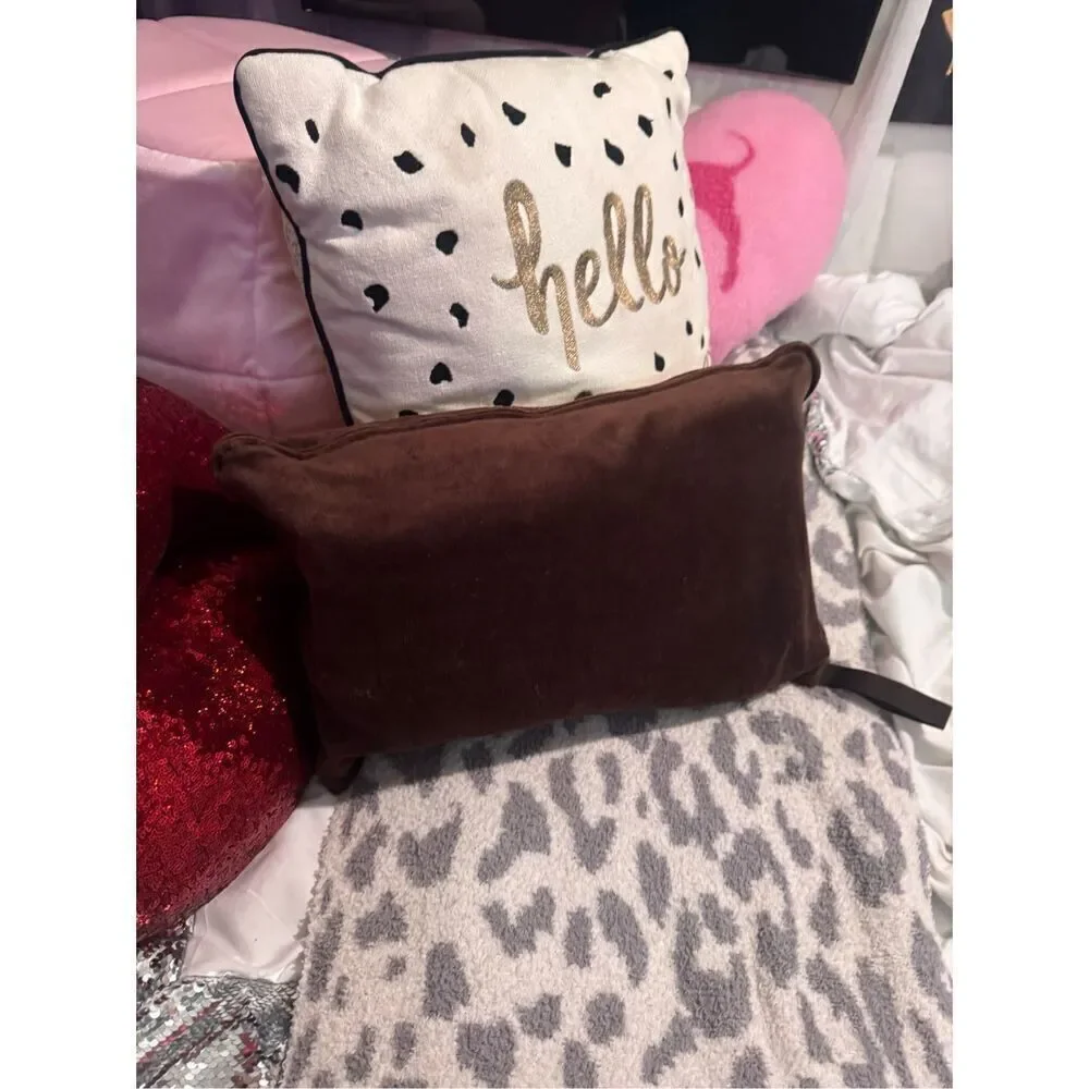 Velour black/pink Y2K vintage Juicy couture slumber party pillow/travel case